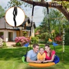 40 Inch Saucer Tree Swing Flying 660lb Weight Capacity 2 Added Hanging Straps Adjustable Multi-Strand Ropes Colorful Safe and Durable Swing Seat for Children Adults – Blue(Multicolored)